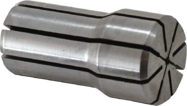 Parlec - 1/16 Inch, 3/64 to 1/16 Inch Collet Capacity, Series DA100 Double Angle Collet - 1-7/16 Inch Overall Length, 0.769 Inch Overall Diameter - Exact Industrial Supply