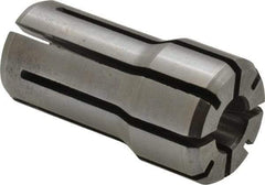 Parlec - 21/64 Inch, 5/16 to 21/64 Inch Collet Capacity, Series DA100 Double Angle Collet - 1-7/16 Inch Overall Length, 0.769 Inch Overall Diameter - Exact Industrial Supply