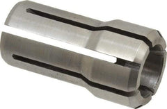 Parlec - 1/2 Inch, 31/64 to 1/2 Inch Collet Capacity, Series DA100 Double Angle Collet - 1-7/16 Inch Overall Length, 0.769 Inch Overall Diameter - Exact Industrial Supply