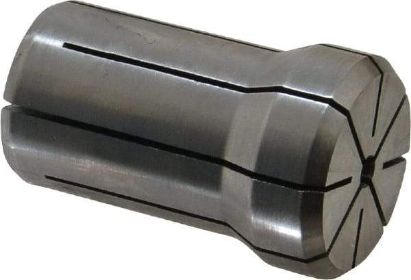 Parlec - 1/8 Inch, 7/64 to 1/8 Inch Collet Capacity, Series DA180 Double Angle Collet - 1.639 Inch Overall Length, 1.025 Inch Overall Diameter - Exact Industrial Supply