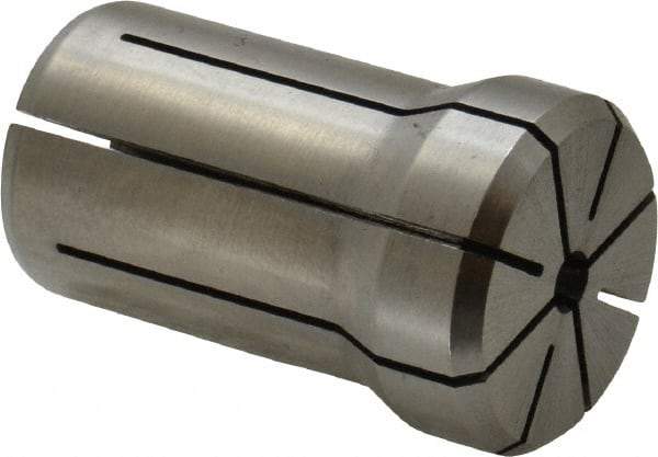 Parlec - 5/32 Inch, 9/64 to 5/32 Inch Collet Capacity, Series DA180 Double Angle Collet - 1.639 Inch Overall Length, 1.025 Inch Overall Diameter - Exact Industrial Supply