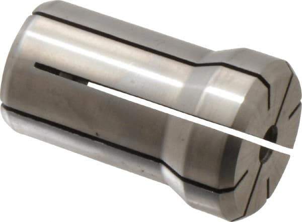 Parlec - 7/32 Inch, 13/64 to 7/32 Inch Collet Capacity, Series DA180 Double Angle Collet - 1.639 Inch Overall Length, 1.025 Inch Overall Diameter - Exact Industrial Supply