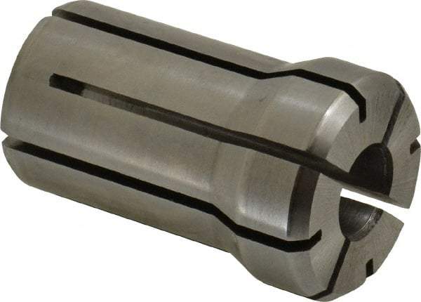 Parlec - 13/32 Inch, 25/64 to 13/32 Inch Collet Capacity, Series DA180 Double Angle Collet - 1.639 Inch Overall Length, 1.025 Inch Overall Diameter - Exact Industrial Supply