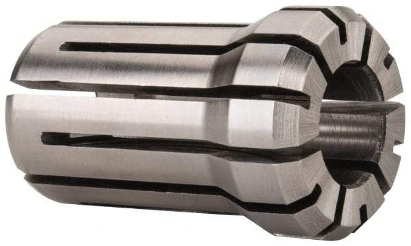 Parlec - 17/32 Inch, 33/64 to 17/32 Inch Collet Capacity, Series DA180 Double Angle Collet - 1.639 Inch Overall Length, 1.025 Inch Overall Diameter - Exact Industrial Supply