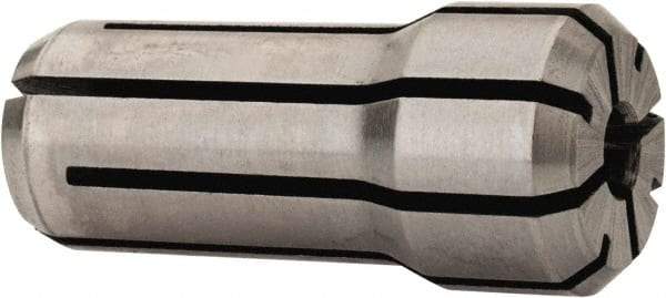 Parlec - 5/32 Inch, 9/64 to 5/32 Inch Collet Capacity, Series DA200 Double Angle Collet - 1-3/16 Inch Overall Length, 0.539 Inch Overall Diameter - Exact Industrial Supply