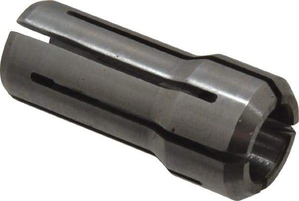 Parlec - 21/64 Inch, 5/16 to 21/64 Inch Collet Capacity, Series DA200 Double Angle Collet - 1-3/16 Inch Overall Length, 0.539 Inch Overall Diameter - Exact Industrial Supply