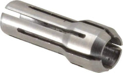 Parlec - 15/64 Inch, 0.2188 to 15/64 Inch Collet Capacity, Series DA300 Double Angle Collet - 1 Inch Overall Length, 3/8 Inch Overall Diameter - Exact Industrial Supply