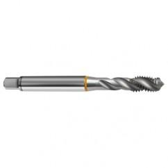 5/16-18 2B 3-Flute Cobalt Yellow Ring Semi-Bottoming 40 degree Spiral Flute Tap-Bright - All Tool & Supply