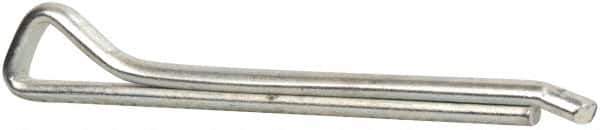 Made in USA - 1/4" Diam x 2-1/2" Long Hammerlock Cotter Pin - Grade 2, Zinc-Plated, Steel - All Tool & Supply