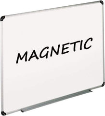 UNIVERSAL - 48" High x 72" Wide Enameled Steel Magnetic Marker Board - Aluminum/Plastic Frame, Includes Accessory Tray/Rail & Mounting Kit - All Tool & Supply