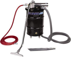 Guardair - 30 Gal Steel Tank, Air Powered Pneumatic Canister Wet/Dry Vacuum - 15 Peak hp, 20' Hose Fitting, Cartridge Filter, Accessories Included - All Tool & Supply