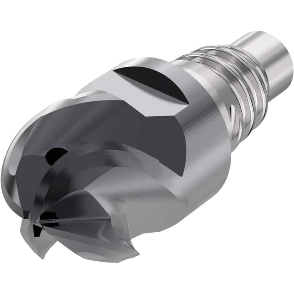 Ball End Mill Heads; Mill Diameter (mm): 12.00; Mill Diameter (Decimal Inch): 0.4724; Number of Flutes: 4; Length of Cut (mm): 12.0000; Connection Type: E12; Overall Length (mm): 28.2000; Material: Solid Carbide; Finish/Coating: SIRON-A; Cutting Direction