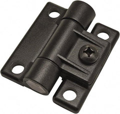 80/20 Inc. - 1-7/16" Long x 1-11/16" Wide x 12.7mm Thick, Adjustable Hinge - Black Acetal, No Finish - All Tool & Supply