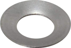 Gardner Spring - #12 Bolt, 0.22" ID, Grade 302 Stainless Steel, Belleville Disc Spring - 7/16" OD, 0.031" High, 0.016" Thick - All Tool & Supply