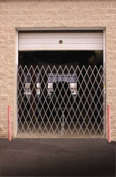 Illinois Engineered Products - 8' High Single Folding Gate - Galvanized Steel, Silver - All Tool & Supply