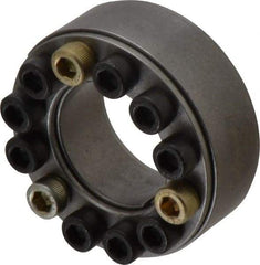 Climax Metal Products - M6 Thread, 1-1/4" Bore Diam, 2.362" OD, Shaft Locking Device - 12 Screws, 10,703 Lb Axial Load, 2.362" OAW, 0.669" Thrust Ring Width, 557 Ft/Lb Max Torque - All Tool & Supply