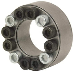 Climax Metal Products - M10 Thread, 3-7/16" Bore Diam, 5.118" OD, Shaft Locking Device - 16 Screws, 41,793 Lb Axial Load, 5.118" OAW, 0.945" Thrust Ring Width - All Tool & Supply