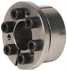 Climax Metal Products - M8 Thread, 2-1/8" Bore Diam, 3.346" OD, Shaft Locking Device - 8 Screws, 18,521 Lb Axial Load, 3.681" OAW, 0.787" Thrust Ring Width, 1,640 Ft/Lb Max Torque - All Tool & Supply