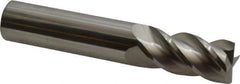 Accupro - 5/8", 4 Flute, Single End, Solid Carbide, 0.015" Corner Radius End Mill - 3-1/2" OAL, 40° Helix, Right Hand Flute, 1-1/4" LOC, Right Hand Cut - All Tool & Supply