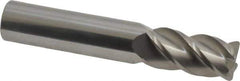 Accupro - 5/8", 4 Flute, Single End, Solid Carbide, 0.06" Corner Radius End Mill - 3-1/2" OAL, 40° Helix, Right Hand Flute, 1-1/4" LOC, Right Hand Cut - All Tool & Supply