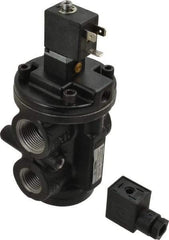 Norgren - 4.6 CV Rate, 1/2" NPT Inlet 1/2 Basic Valves - 1/2" NPT Inlet, Poppet Valve, Solenoid Actuator - All Tool & Supply