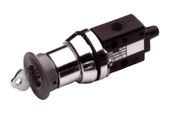 Norgren - 1/8" NPT Packed Spool Valve - Key Type, Key Activation & 0.34 CV Rate - All Tool & Supply