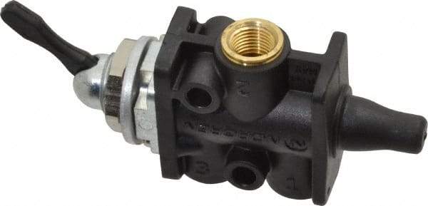 Norgren - 1/8" NPT Packed Spool Valve - Toggle Type, Lever Activation & 0.34 CV Rate - All Tool & Supply