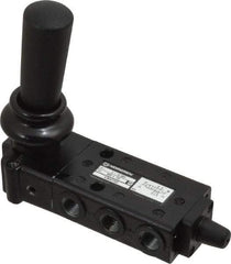 Norgren - 1/8" NPT Packed Spool Valve - Lever Type, Lever Activation & 0.34 CV Rate - All Tool & Supply