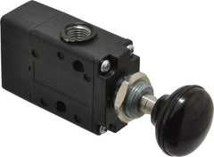 Norgren - 1/4" NPT Packed Spool Valve - Button Type, Spring Activation & 0.98 CV Rate - All Tool & Supply