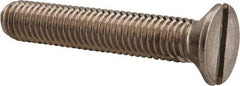 Value Collection - M8x1.25 Metric Coarse, 45mm OAL Slotted Drive Machine Screw - Flat Head, Grade 18-8 & A2 Stainless Steel, Uncoated, Without Washer - All Tool & Supply