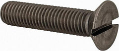 Value Collection - M12x1.75 Metric Coarse, 55mm OAL Slotted Drive Machine Screw - Flat Head, Grade 18-8 & A2 Stainless Steel, Uncoated, Without Washer - All Tool & Supply