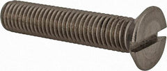 Value Collection - M12x1.75 Metric Coarse, 60mm OAL Slotted Drive Machine Screw - Flat Head, Grade 18-8 & A2 Stainless Steel, Uncoated, Without Washer - All Tool & Supply