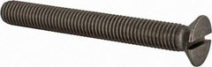 Value Collection - M12x1.75 Metric Coarse, 100mm OAL Slotted Drive Machine Screw - Flat Head, Grade 18-8 & A2 Stainless Steel, Uncoated, Without Washer - All Tool & Supply