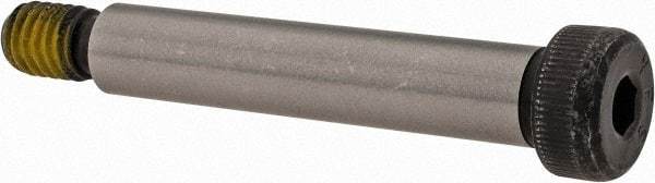 Value Collection - 3/8" Shoulder Diam x 2" Shoulder Length, 5/16-18 UNC, Hex Socket Shoulder Screw - 4140 Alloy Steel with Nylon Locking Patch, 1/4" Head Height x 9/16" Head Diam - All Tool & Supply