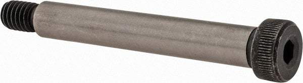 Value Collection - 3/8" Shoulder Diam x 2-1/2" Shoulder Length, 5/16-18 UNC, Hex Socket Shoulder Screw - 4140 Alloy Steel with Nylon Locking Patch, 1/4" Head Height x 9/16" Head Diam - All Tool & Supply