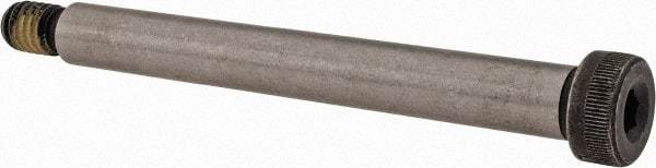 Value Collection - 3/8" Shoulder Diam x 3-1/4" Shoulder Length, 5/16-18 UNC, Hex Socket Shoulder Screw - 4140 Alloy Steel with Nylon Locking Patch, 1/4" Head Height x 9/16" Head Diam - All Tool & Supply