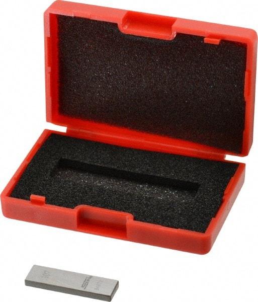 SPI - 0.107" Rectangular Steel Gage Block - Accuracy Grade AS-1, Includes NIST Traceability Certification - All Tool & Supply