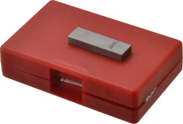 SPI - 0.15" Rectangular Steel Gage Block - Accuracy Grade AS-1, Includes NIST Traceability Certification - All Tool & Supply