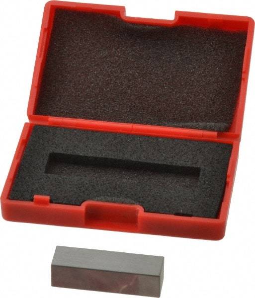 SPI - 0.4" Rectangular Steel Gage Block - Accuracy Grade AS-1, Includes NIST Traceability Certification - All Tool & Supply