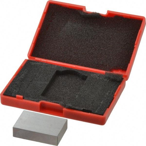 SPI - 0.9" Rectangular Steel Gage Block - Accuracy Grade AS-1, Includes NIST Traceability Certification - All Tool & Supply