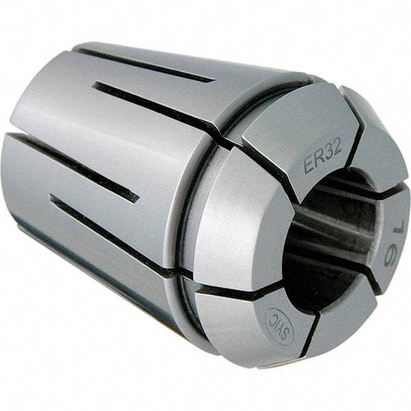 Techniks - 1/2" ER32 Coolant Collet - 1.575" OAL, 1.3" Overall Diam - Exact Industrial Supply