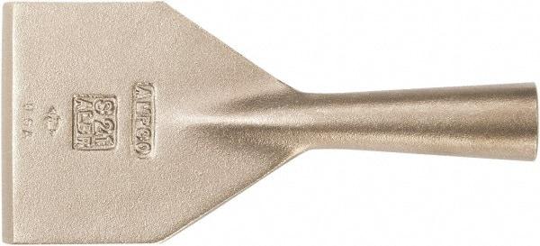 Ampco - Stiff Aluminum Bronze Alloy Chisel Scraper - 3" Blade Width x 1-1/2" Blade Length - All Tool & Supply