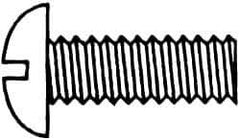 Made in USA - 5/16-18 UNC, 2-1/2" Length Under Head Slotted Drive Machine Screw - Round Head, Brass, Uncoated, Without Washer - All Tool & Supply