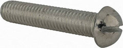 Value Collection - 1/2-13 UNC, 2-1/2" Length Under Head Slotted Drive Machine Screw - Round Head, Alloy Steel, Zinc-Plated Finish, Without Washer - All Tool & Supply