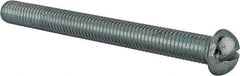 Value Collection - 1/2-13 UNC, 5" Length Under Head Slotted Drive Machine Screw - Round Head, Alloy Steel, Zinc-Plated Finish, Without Washer - All Tool & Supply