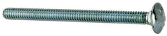 Value Collection - 1/4-20 UNC 3-1/4" Length Under Head, Standard Square Neck, Carriage Bolt - Grade 2 Steel, Zinc-Plated Finish - All Tool & Supply