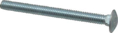 Value Collection - 5/16-18 UNC 3-1/2" Length Under Head, Standard Square Neck, Carriage Bolt - Grade 2 Steel, Zinc-Plated Finish - All Tool & Supply