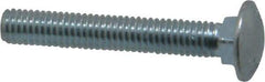 Value Collection - 3/8-16 UNC 2-1/2" Length Under Head, Standard Square Neck, Carriage Bolt - Grade 2 Steel, Zinc-Plated Finish - All Tool & Supply