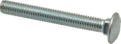 Value Collection - 3/8-16 UNC 3" Length Under Head, Standard Square Neck, Carriage Bolt - Grade 2 Steel, Zinc-Plated Finish - All Tool & Supply