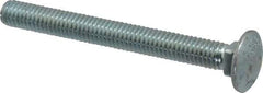 Value Collection - 3/8-16 UNC 3-1/2" Length Under Head, Standard Square Neck, Carriage Bolt - Grade 2 Steel, Zinc-Plated Finish - All Tool & Supply